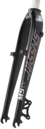 BSFHQS Mountainbikes V/Scheibenbremse Starrgabel 26 27,5 Universal Fahrradgabel Aus Aluminiumlegierung 1-1/8'' Geraderohr-Fahrrad Vorderradgabel 9 * 100mm Schnellspanner(Gray White,26in)