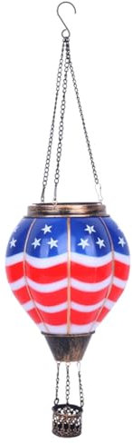 Swiixxer Solar Hot Air Balloon - Solar Lanterns Outdoor Hanging Waterproof for Garden Yard Patio Farmhouse Decoration
