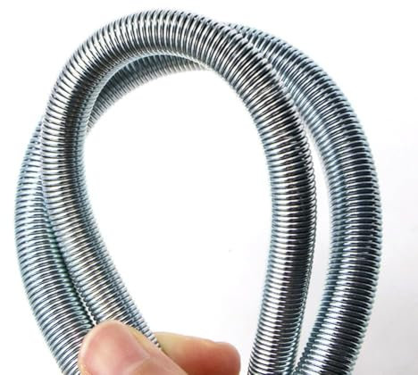 1 x piegatrice per tubi a molla da 35,7 cm, per tubi a molla in rame, alluminio, acciaio da 6,35 mm a 2,2 cm di diametro (8 mm)