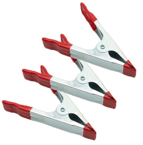 3 morsetti a molla in metallo per la lavorazione del legno, strumento di presa resistente da 10,2 cm per fotografia e riparazione