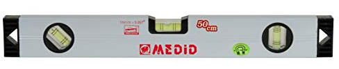 Medid MD/27050M Nivel tubular aluminio, magnético, 50 cm