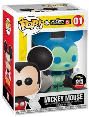 Funko POP! Disney: Mickey's 90Th - Mickey Mouse [Blue/Green] 01 Shop Exclusive Limited Edition