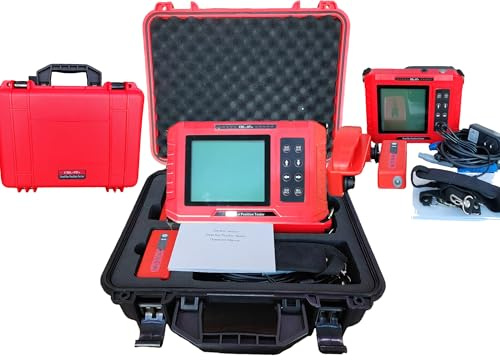 VTSYIQI Concrete Rebar Locator Scanner Grid Scan Concrete Reinforcement Detector with Protective Layer Thickness 6mm-90mm 7mm-200mm Steel Bar Diameter Ф6mm-Ф50mm for Rebar Locating Diameter Space Test
