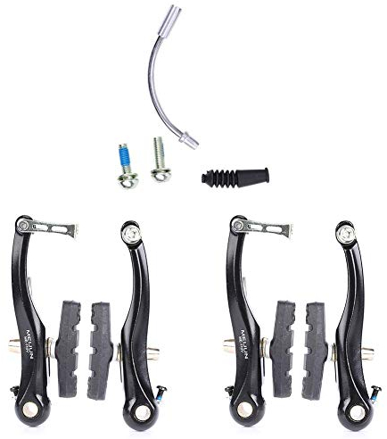 Dilwe VGEBY1 2 Paar Fahrrad V Bremse,V Brake Bremsen Set Vorne und Hinten aus Aluminiumlegierung mit Kabel, Ersatzteile für Fahrradbremse