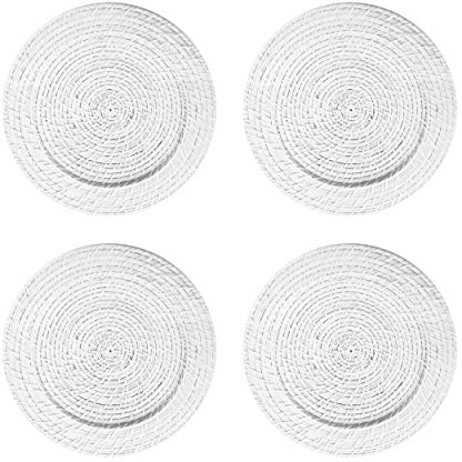American Atelier Charger Plate Large 13 Set of 4 Decorative Service Plate for Home, Professional Fine Dining Perfect for Upscale Events, Dinner Parties, Weddings, Banquets, Catering