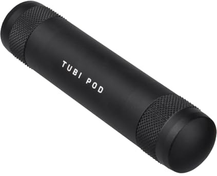 Topeak Tubi Pod Reparaturset aus Edelstahl und Aluminium in der Farbe Schwarz, Maße: 2,36cm x 2,36cm x 11cm, 15400032