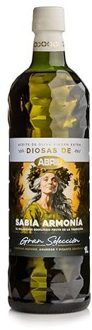 ABRIL - Aceite de Oliva Virgen Extra, Gran Selección, Variedad Hojiblanca, Arbequina y Picual, Aromático y con gran frescura (1 litro - Caja de 6 botellas)