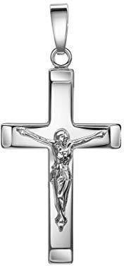 Kruzifix Kreuz-Anhänger Silberkreuz Jesus Christus Kettenanhänger 925 Silber