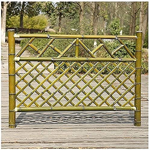 Zaun Zierzaun Zaun Bambus Outdoor Lattenzaun Gemüsegarten Haustier Trennwand 100X80CM Dekorativer Zaun Gartenumrandung GXBCS0903