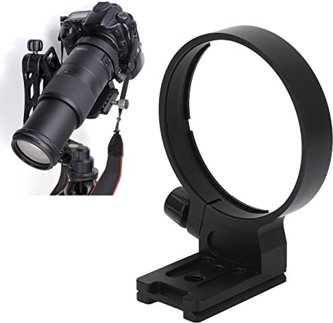 Plyisty Stativkragen-Montagering, Objektivkragen aus Aluminiumlegierung mit 1/4 Zoll 3/8 Zoll Schraubenloch, Kompatibel mit 100–400 Mm F4,5–6,3 Di VC USD, Schnellinstallationsplatine,