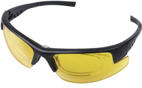 wolfcraft Skyddsglasögon med blåljusfilter ERGO - Tonade glasögon med skalmar för tröttsamt arbete vid bildskärmen och tydligare kontraster - 4936000