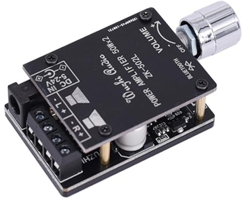 1 PCS Bluetooth-Verstärkerplatinenmodul 2x50W Digital Stereo für Audio Amp Board 5V-24V für Audio Verstärker Modul Power Amplifier für Home Theater Lautsprecher