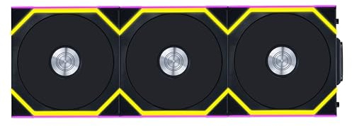 Lian Li UNI FAN SL Wireless PC Lüfter 120mm RGB – 3er Pack Reverse Blade Gaming PC Schwarz | PWM Lüfter - 40 ARGB LEDs - bis 2.000 U/min - Stecksystem - hoher Airflow - Vibrationsarm - Leise
