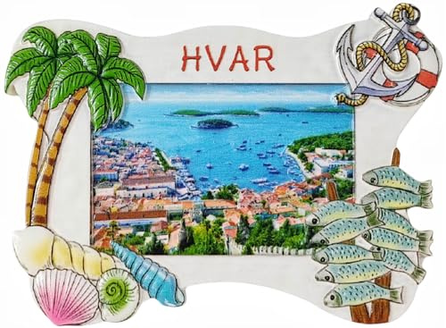 Hvar Island Kroatien Tourist Souvenir 3D Kühlschrank Magnet Kühlschrank Dekoration Magnet