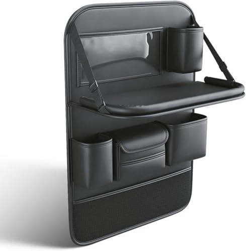 ZanLIn Autositz Rücksitz Organizer für Volvo XC90 2016-2022 2023, Rückenlehnenschutz Auto Kinder, Aufbewahrungstasche mit Klapptisch