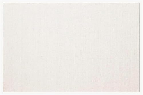 AMKIOKIO 40x60cm Small Linen Bulletin Board, Cork Board for Walls, White European Frame Style, Vision Board, Pin Wood, Ideal for Shool, Home and Office