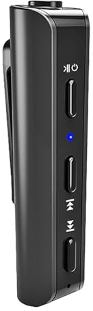 Receptor Bluetooth para coche, adaptador Bluetooth auxiliar de 3.5 mm con control de volumen para coche/hogar estéreo/auriculares con cable, cancelación de ruido/llamadas manos libres, duración de la