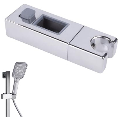 Shower Head Slider Holder for Rectangular 18mm X 30mm Riser Rail, Handheld Shower Spray, Fits Standard Shower Heads, Easy to Install, Shower Head Holder, Shower Holder, Shower Holder Bracket