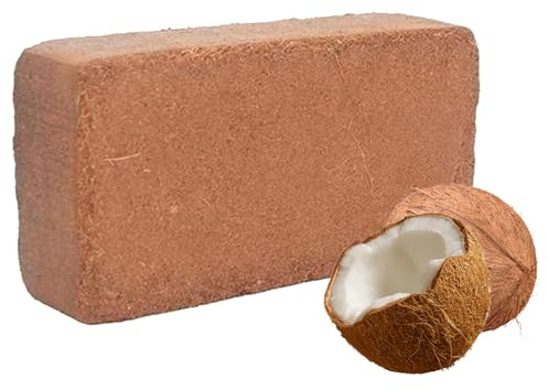 Jiimhte Blocco Di Terriccio,Blocco di Fibra di Cocco - Idratazione per Vaso Fiori Coltivazione Indoor Piante d'Appartamento Crescita Sana