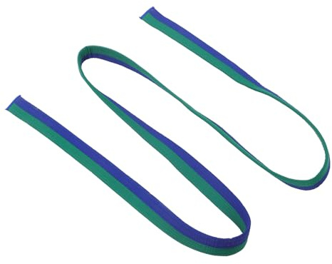 ROMISBABA Cinturón Taekwondo Resistente para Artes Marciales Cinta de Karate Cómoda y Flexible para Entrenamiento y Competición Unisex Verde y Azul