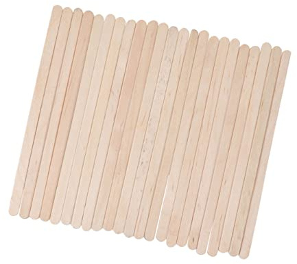 Healeved 100 Pezzi Spatola di Legno per Ceratura Spatola per Cera Materiale in Legno Resistente Alta Qualità Uso Seguro per Depilazione Adatto Tutte le Cere Depilatorie