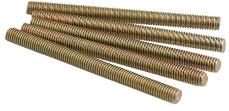 Tige Filetée Tiges filetées en zinc à double tête, boulons goujon sans, tige vis, dent, bâton(M8,40mm)