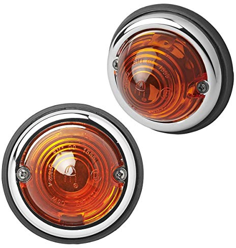 2X Positionsleuchte orange Seitenleuchte 70mm Markierungsleuchte für Anhänger