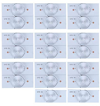 20Pcs SMD LED, 3V SMD Lampada Perline con Lente Ottica Fliter, Scheda in Fibra di Vetro per Lampada, LED Componenti, Riparazione TV Accessori per Parti di Strisce Luminose a LED(bianca)