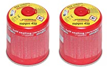 ROTHENBERGER Industrial Top Gas Schraub - Gaskartusche 450g - 740 ml - Vorteilsdose für lange Einsatzdauer ; 7/16 EU, 2 Stück; 1500003478-2