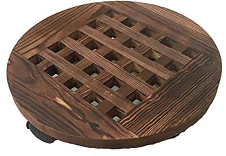 Vasenständer Pflanze Caddy mit leicht bewegenden Caster-Rädern Runde bewegliche Pflanzgefäß Trolley-Tablett Palette Outdoor Indoor Tree Blumenständer Pflanzer Bonsai Sockel ( Color : B , Size : S )