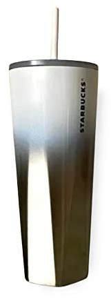 Starbucks 2021 Holiday Geometric White Ombre 24oz in acciaio inox Tumbler