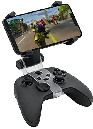 GearXbox Series X Controller Mobile Gaming 4 Point Clamp, Phone Mount Adjustable Holder Compatible with Xbox Series X|S, Xbox One, Black