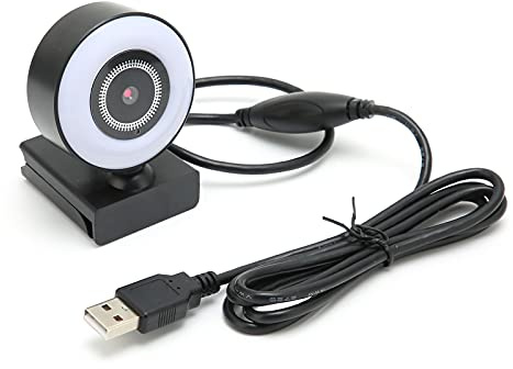 Cámara Web 1080P HD Cámara USB2.0 Computadora PC Cámara con Micrófono Incorporado Computadora Portátil Computadora de Escritorio Cámara Full HD Video Cámara Web para Conferencias Transmisiones Web en