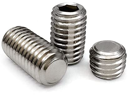 50 pezzi M6×20mm 304 Viti dell'insieme dell'incavo a brugola dell'acciaio inossidabile, vite fissa del punto piatto, vite superiore metrica, vite di arresto DIN916