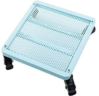 Pflanzgefäße Auf Rädern Quadratischer Pflanzenroller,Mobile Blumentopfablage Mit Dichtem Gitter,Gewichtstragendes Universalrad,Stahl-Pflanzenständer Indoor Outdoor ( Color : Blauw , Size : 50x60cm )