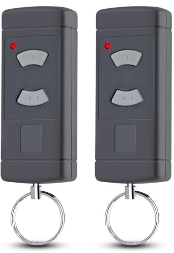 pepape 2 pièces télécommande de Porte de Garage pour Hörmann HSE2-40, HS4-40, HSM4-40, Compatible avec Hörmann Boutons Gris 40.685MHz télécommande de Porte de Garage