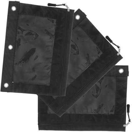 Lurrose 3stücke Binder Taschen Dokumententaschen Mit Reißverschluss Aus Polyester Für Büro Und Reisen Praktische Aufbewahrungstaschen