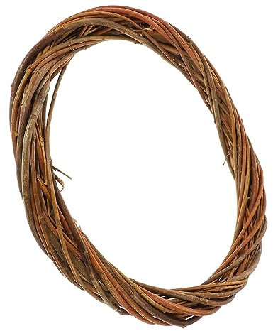 GRIRIW Wicker Wreath Bastelkranz Weidenmaterial Für Weihnachts Und Hochzeitsdekoration Vielseitiger Tür Und Wandbehang Rustikaler Stil Für Festliche Anlässe