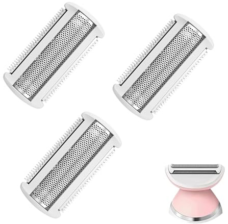 Afeitadora para mujer, repuesto de lámina de cabeza de una hoja, recortadora de cabeza de acero inoxidable para afeitadora eléctrica para cabezal de repuesto húmedo y seco, cuchillas de aluminio para