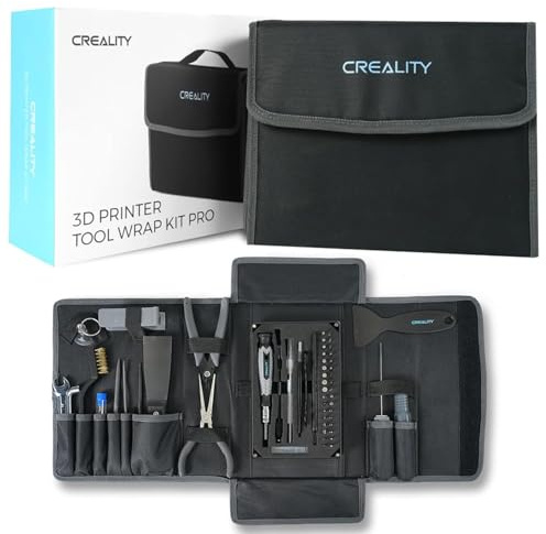 Creality 3D Printer Tool Kit, 74Pcs 3D Printing Tool Wrap Kit Assembly/Removal/Filament Cutting Set 3D Printer Accessories for All FDM Printers Cleaning Finishing Printing