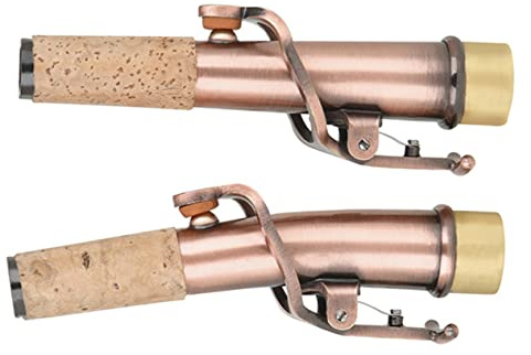 HEMOTON Sopransaxophon Mundstücke Leicht und Hautfreundlich aus Messing 2 Stück für Saxophonspieler zu Hause und Professionelle Anwendung