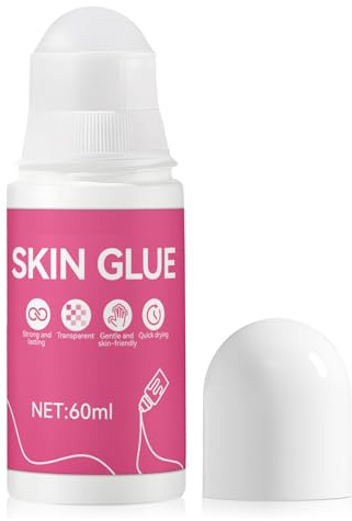 WEILAOK Colla per Vestiti, Colla Per Tessu, colla per Tessuti, Adatto Per Calze a Compressione, Collant, Reggicalze, Gonne, Trasparente, Portatile, Fissato Saldamente, 60ml