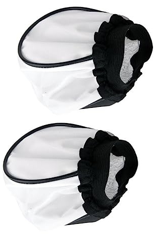 SOIMISS Coprilampade per Fotocamera Morbido 2 Pezzi, Paralume Rotondo Bianco, Facile da Trasportare e Conservare per Accessori Fotografici