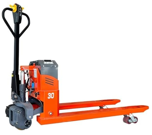 LJYKBFL Transpaleta eléctrica con batería de Litio, Totalmente eléctrica, motorizada, para Almacenamiento y manipulación en Interiores, Capacidad de 6600 LB (68,5 cm)