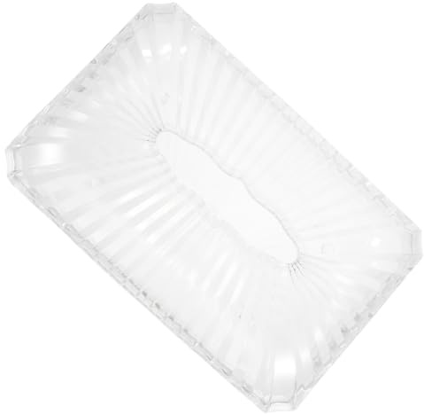 SHINEOFI Caja de Pañuelos Acrílica Transparente Diseño Compacto y Pulido Organizador Ligero y Moderno para Salón Dormitorio y Oficina Caja para Tissues Decorativa y Funcional