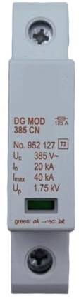 Ya 1P DIN Rail Lightning Protector 952109 DG S 385 CN FM 40kA Surge Arrester Module .so