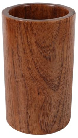 Milisten Soporte para Cubiertos de Madera Vintage 15x9 Cm, Porta Utensilios de Cocina Multifuncional para Cucharas, Tenedores y Palillos, Organizador de Encimera para Almacenamiento y