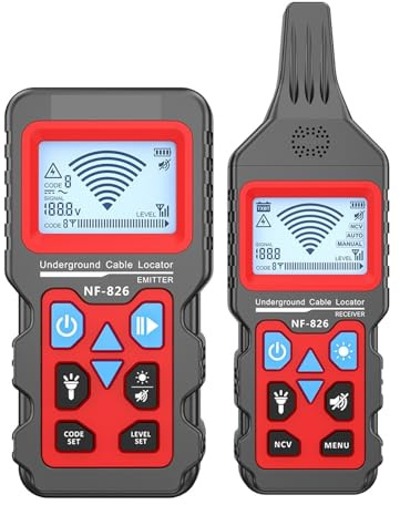 Rilevatore cavi elettrici, Localizzatore di cavi telefonici portatili, rilevatore di tubi sotterranei, rilevatore di cavi professionale
