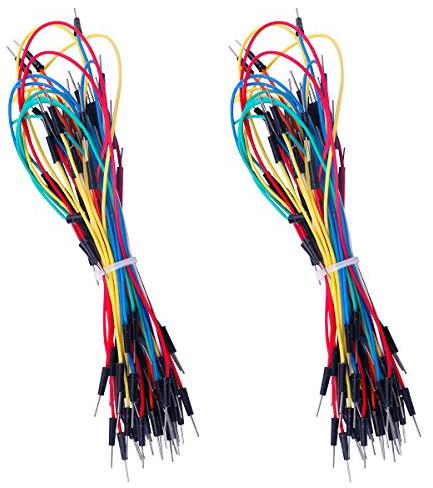 ELEGOO 130pcs Solderless Flexible Breadboard Jumper Wires 4 different lengths male to male for Arduino Breadboard