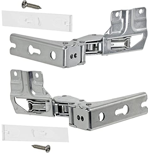 Spares2go Integrated Door Hinge Pair for Bosch Fridge Freezer (Top Left, Bottom Right + Upper Right, Lower Left, 3704 5.0, 3306 5.0/3307 5.0, 12004051)